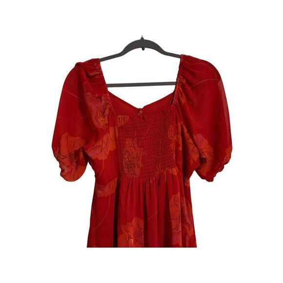 Brand New Jessica Simpson Scarlet Sage Floating Rose Aberdash Midi Dress - Picture 3 of 13
